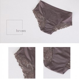 Tmall Explosion Luxury Pearlescent Cloth Stitching Sexy Panties One-piece Seamless Women's Underwear Briefs Champagne XL
