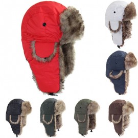 Unisex Men Women Russian Hat Trapper Bomber Warm Trooper Ear Flaps Winter Ski Hat Cap Headwear