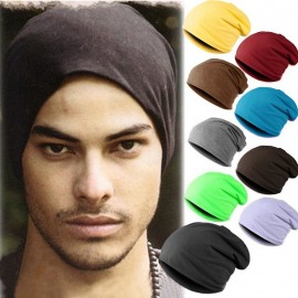 New Fashion Men Women Beanie Solid Color Hip-hop Slouch Unisex Knitted Cap Hat