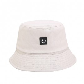 Women Hat Fisherman Hat Smiley Face Sunbonnet Bucket Hat Hip Pop Casual Fedoras Outdoor Beach Cap