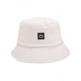 Women Hat Fisherman Hat Smiley Face Sunbonnet Bucket Hat Hip Pop Casual Fedoras Outdoor Beach Cap
