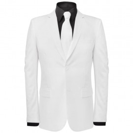 2 pcs. Mr. suit with tie White Gr. 50