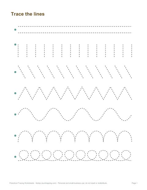 Preview of the first page of Line tracing
